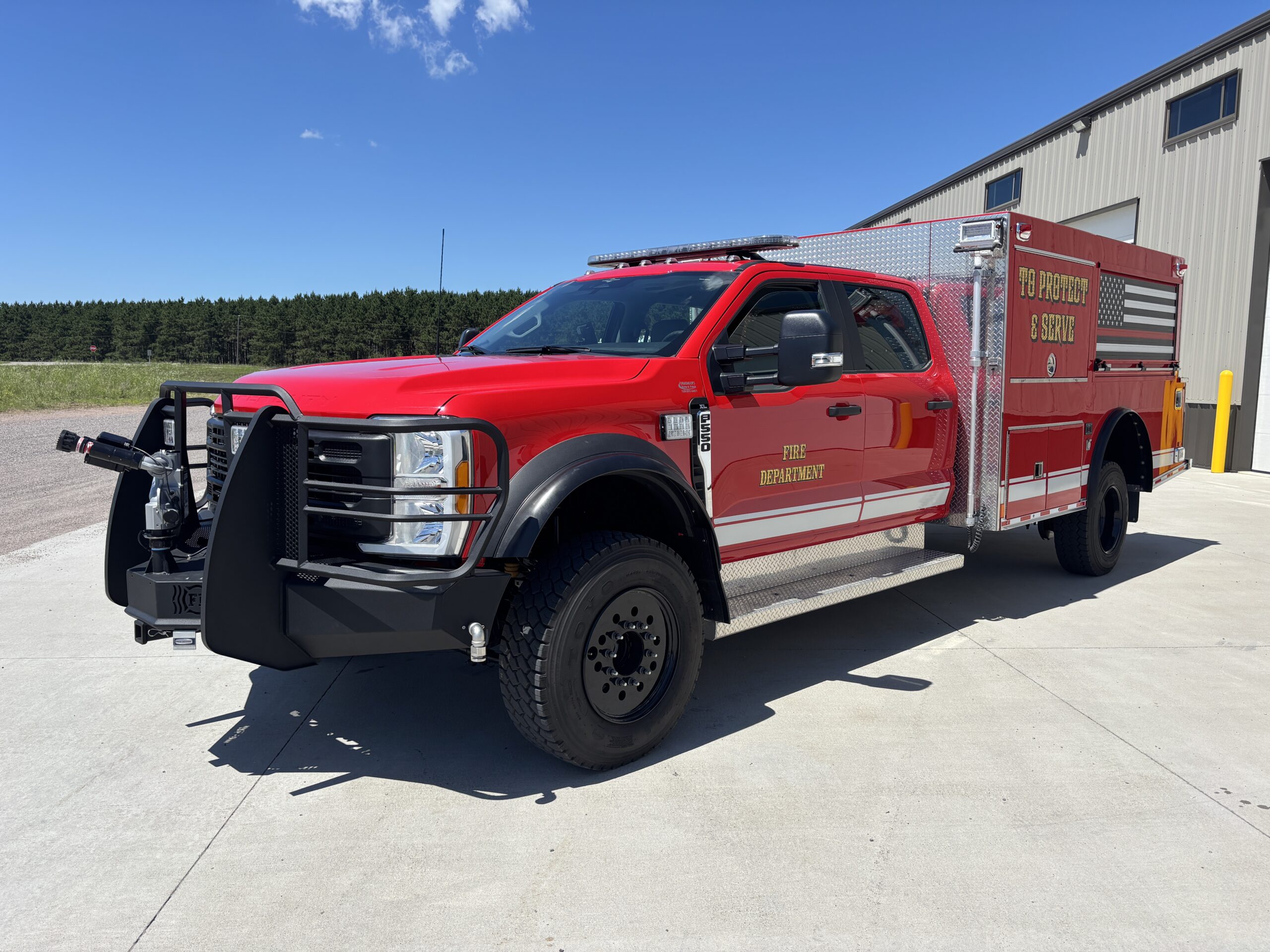 2023 FORD F550 XL CREW CAB BRUSH TRUCK